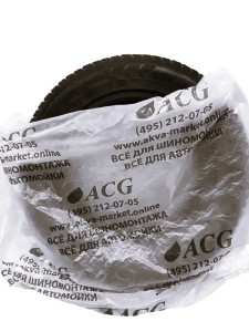 Пакеты для колес ACG размер 110*110 см до R22 (уп. 100 шт) серый лого