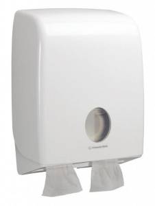 Диспенсер для туалетной бумаги в пачках Aquarius, белый, большой ёмкости, Kimberly-Clark,