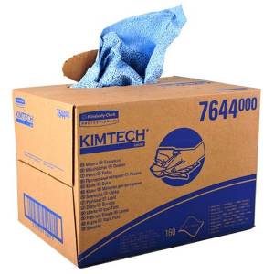Материал протирочный в коробке Kimtech Prep, синий, 160 листов, Kimberly-Clark,