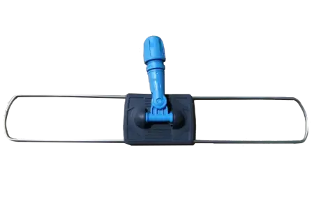 Держатель металлическая рамка пластиковая ручка 60 см., серо - синий