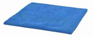 картинка Салфетка из микрофибры универсальная безворсовая без краев, синяя Scratchless Microfibre Cloth 40x40, 400 gsm A302 1/5