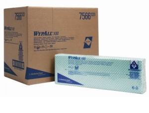 Материал протирочный в пачках WypAll X80, зеленый, 25 листов/пачка, 10 пачек/упаковка, Kimberly-Clark