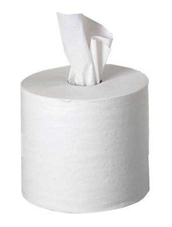 Бумажные полотенца в рулоне Эконом, серая макулатура, длина 300м. 1 слой, упаковка 6 рулонов
