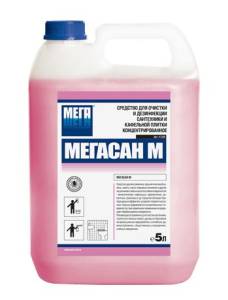 МЕГАСАН М средство для очистки и дезинфекции сантехники и кафельной плитки, гель 5л.