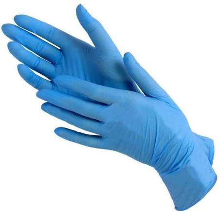 Перчатки нитриловые неопудренные XL голубые (100 шт. в пачке) Nitrile