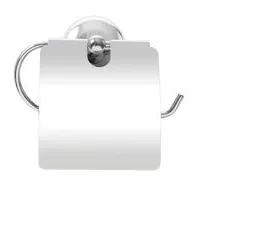 Диспенсер металлический для туалетной бумаги (бытовой) с крышкой
