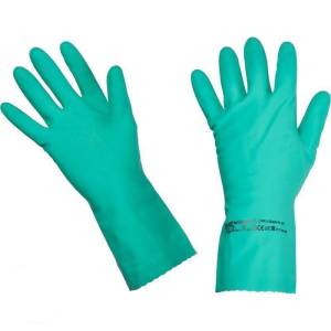 Перчатки латексные Многоцелевые, р-р 8,5-9 см(L), цвет зеленый, 10 пара/упак., Vileda Professional