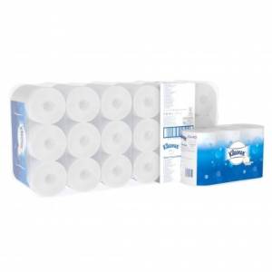 Бумага туалетная 3 сл Kleenex 350, с лог., 42 м/рул., 36 рул./уп., Kimberly-Clark,