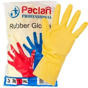 Перчатки хозяйственные латексные Paclan Professional (размер L)