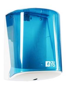Диспенсер ACG для рулонных полотенец прозрачно-голубой пластик размер 23х24х33