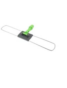 Держатель металлическая рамка пластиковая ручка 60 см., серо - зеленый