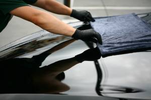 картинка Полотенце из микрофибры DUPLEX DRYING TOWEL LARGE 70x90 см, серое, Purestar для автомобиля