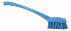 картинка Щетка для мытья с длинной ручкой, 41,5x7,5x7,5 см, жёсткая, синяя Vikan