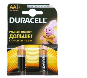 Батарейки DURACELL BASIC АА/LR6 (2 шт./упак.) (для арт.403600)