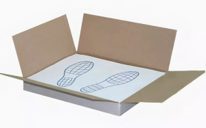 Коврики бумажные двухслойные "Следы ног" (бумага на пол), 500 шт