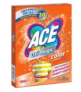 Пятновыводитель порошок 500 гр Ace Oxi Magic Color 1/22