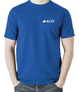 Футболка с логотипом, цвет голубой,  ACG