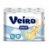 Бумага туалетная 2 сл. белая (24шт в упак) Veiro