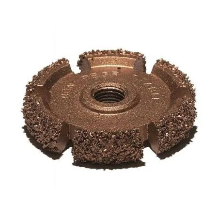 Абразив-круг с резьбой для пневмодрели 50х13 мм, зерно 16, Clipper                                                                                                                                                 .